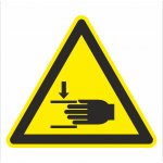 Nebezpečí poranění ruky ISO 7010 samolepící vinylová fólie 100 x 100 mm – Hledejceny.cz