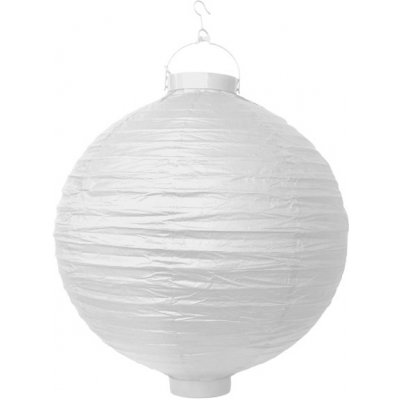 Lampión papírový s LED světlem bílý Ø 30 cm – Hledejceny.cz