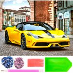 Norimpex Diamantové malování Žlutý sporťák 30 x 40 cm – Hledejceny.cz