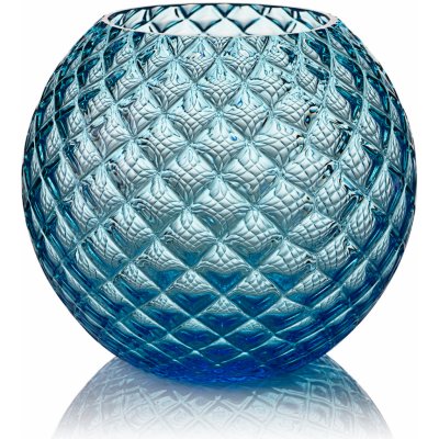 Skloglass Váza DAHLIA 150mm Azurová Barvy: Azurová – Hledejceny.cz
