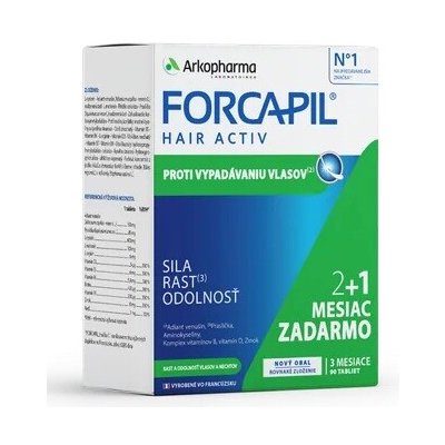 Arkopharma Forcapil Hair Activ 90 tobolek – Hledejceny.cz