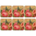 PokojovaDekorace.cz Korkové podtácky s potiskem 555 9,5x9,5cm 6 ks – Zbozi.Blesk.cz