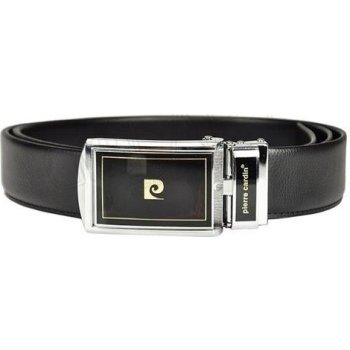 Pierre Cardin kvalitní pánský kožený opasek 50011 DP01 BLACK černý