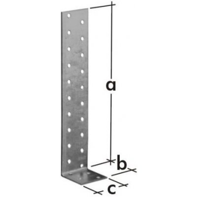 Domax Úhelník kotevní Zn KK - 40x200x40mm KK1 – Sleviste.cz