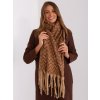 Šála Italy Moda Camel vzorovaný šál s třásněmi at-sz-23125.75 camel