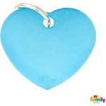 My Family Známka Basic Allu srdíčko velké světle modrá – Zboží Mobilmania