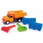 Dino TATRA T148 oranžová 30cm pískový set auto s nástroji a formičkami – Zboží Dáma