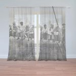 Sablio Záclony Zedníci na traverze: 2ks 150x250cm – Hledejceny.cz