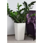 Lamela Květináč Finezja Dluto 300 x 300 mm bílý – Zboží Dáma