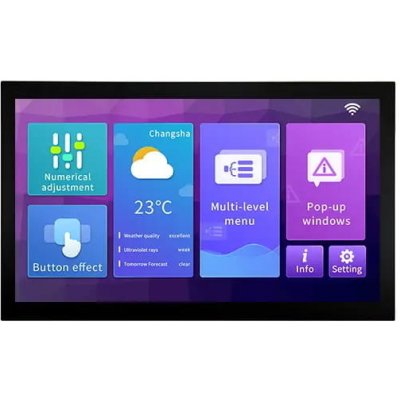 LCD displej 10" 1024x600 HDMI s kapacitním dotykovým panelem – Zbozi.Blesk.cz