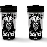 CurePink Nerezový cestovní hrnek Star Wars Hvězdné války I Like My Coffee On The Dark Side 450 ml – Hledejceny.cz