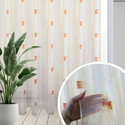 Ervi voálová látka /záclona SANDRA 0166-07 oranžová – Hledejceny.cz