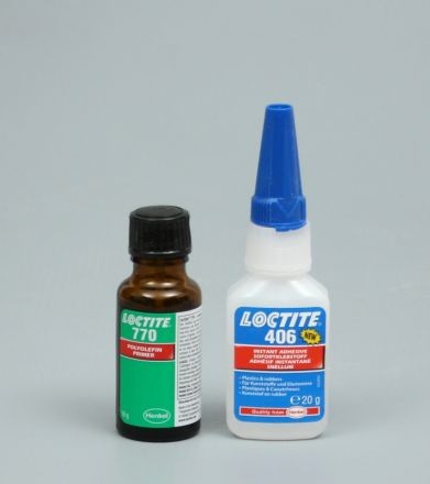 Loctite 406 / 770 CA Adhesive, polyolefin kit, 20/25gr kit