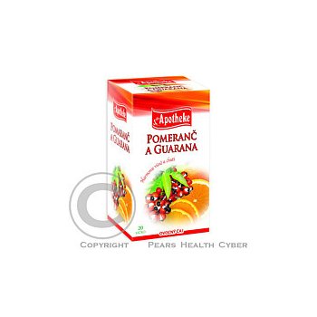 Apotheke Pomeranč a guarana čaj 20 x 2 g