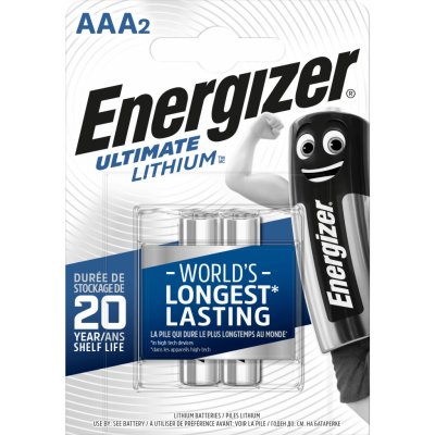 Energizer Ultimate Lithium AAA 2ks 7638900262629 – Zboží Mobilmania