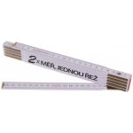 Levior Skládací 2m Měř PROFI,bílý,dřevo – Zboží Mobilmania