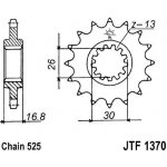 JT Sprockets JTF1370-16RB | Zboží Auto