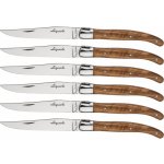 Laguiole Jean Dubost olivové dřevo Steakové nože 6 dílná sada – Zboží Mobilmania