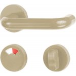 Holar klika plastová H02, WC klička dělená béžová – Zboží Mobilmania