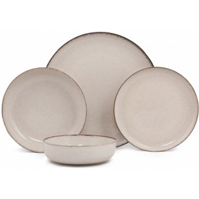 Hermia Porcelánová sada talířů Cinnamon béžová 24 ks – Sleviste.cz