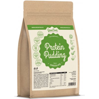 GreenFood Nutrition Proteinový puding čokoláda 400 g – Zbozi.Blesk.cz