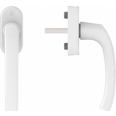 Hoppe Okenní klika Flensburg Secustic + VarioFit, bílá F9016, 7/32-42mm – Zboží Mobilmania