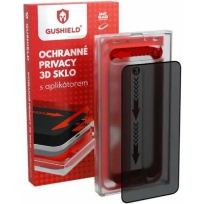 Gushield Ochranné privacy 3D sklo s aplikátorem iPhone 14 Pro Max (zatmavující) GUGP012 – Zboží Živě