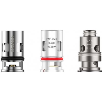 VooPoo žhavící hlava PnP VM3 PNP 0.45ohm 5ks – Hledejceny.cz
