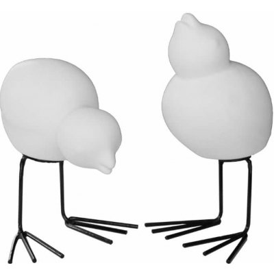 Dekorace Swedish Birds White set 2 ks DBKD – Zboží Dáma