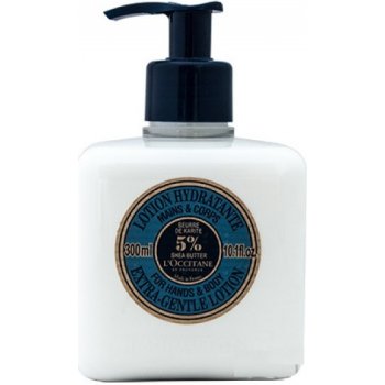 L'Occitane Bohatý pěnivý krém z bambuckého másla vhodný pro mytí rukou a těla Shea Butter Ultra Rich Hands & Body Wash 300 ml