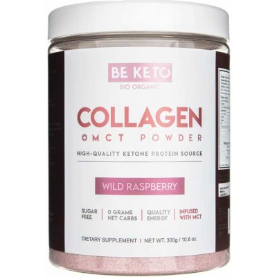 BeKeto Kolagenový MCT prášek Wild Raspberry 300 g – Hledejceny.cz