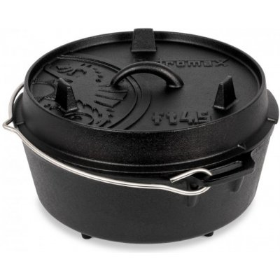 Petromax Litinový kotlík 3,5 l s poklicí Dutch Oven ft4.5 s nožkami 730614 Holandská trouba – Zbozi.Blesk.cz