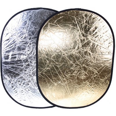 Odrazová deska, odrazná deska 100x150cm 2v1 zlatá/stříbrná – Zboží Živě