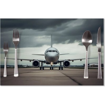 Sablio Prostírání Letadlo na ranveji 40x30cm – Zboží Mobilmania