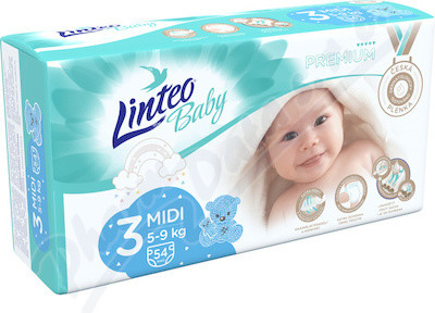 MELITRADE LINTEO BABY PremIUM MIDI 5-9 kg 54 ks