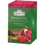 Ahmad Tea Zelený čaj s malinou a granátovým jablkem 20 x 2 g – Sleviste.cz