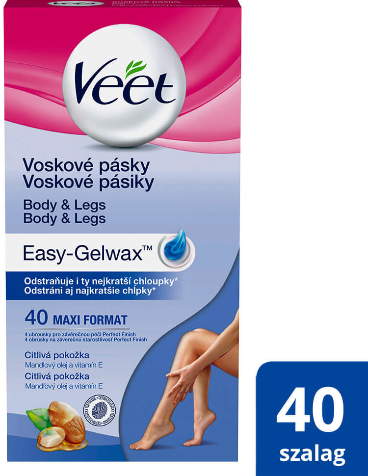 Veet voskové pásky pro citlivou pokožku 40 ks od 150 Kč - Heureka.cz