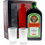 Jägermeister 35% 0,7 l (dárkové balení 2 sklenice) – Zboží Mobilmania