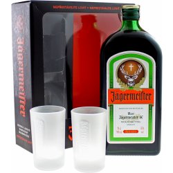 Jägermeister 35% 0,7 l (dárkové balení 2 sklenice)