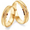 Prsteny Savicki Snubní prsteny žluté zlato půlkulaté SAVOBR17