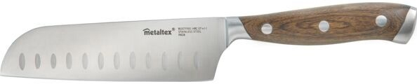 Metaltex Santoku nůž dřevěná rukojeť 30 cm