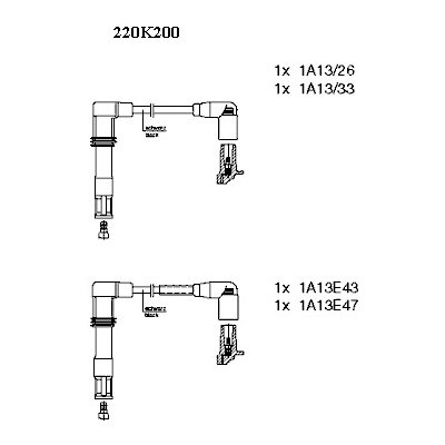 220K200 BREMI Sada kabelů pro zapalování – Zboží Mobilmania