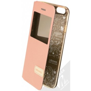 Pouzdro USAMS Muge Apple iPhone 6 iPhone 6S růžově zlaté