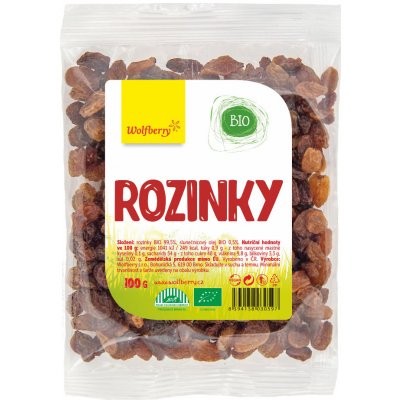 Wolfberry Bio Rozinky Racémus 100 g – Zbozi.Blesk.cz