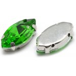 Našívací kámen naveta 8x4mm zelená – Zboží Dáma