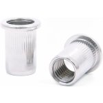 Matice nýtovací nerez A2 s límcem rýhované tělo - M4 0.5-2.0mm – Sleviste.cz