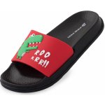 Alpine Pro dětské pantofle Obero Červeno černé – Sleviste.cz