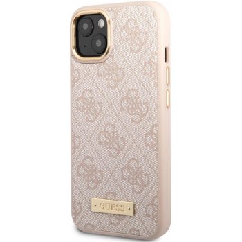 Pouzdro Guess PU 4G MagSafe Kompatibilní iPhone 14 Plus růžové