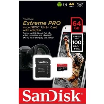 SanDisk microSDXC 64 GB UHS-I U3 SDSQXCG-064G-GN6MA