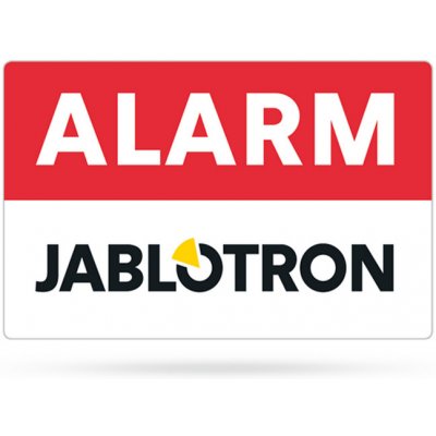 Jablotron SAM-252.10 Výstražná samolepka ALARM 80 x 50 mm – Sleviste.cz